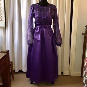 Vintage House of Bianchi Purple Evening Dress